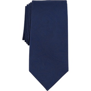 Michael Kors Men’s Rich Texture Paisley Tie(Navy)