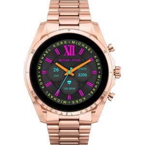 Michael Kors Men’s or Women’s Gen 6 44mm Touchscreen Smart Watch with Alexa Built-in, Fitness Tracker, Sleep Tracker, GPS, Music Control, Smartphone Notifications (Model: MKT5133V)(Rose Gold)
