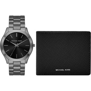 Michael Kors Oversized Slim Runway Men’s Watch, Stainless Steel Watch for Men(Gunmetal)
