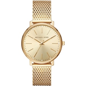 Michael Kors Pyper Women’s Watch, Stainless Steel Watch for Women with Steel, Leather, or Silicone Band(Gold Mesh)