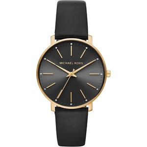 Michael Kors Pyper Women’s Watch, Stainless Steel Watch for Women with Steel, Leather, or Silicone Band(Gold/Black)