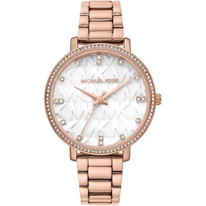 Michael Kors Pyper Women’s Watch, Stainless Steel Watch for Women with Steel, Leather, or Silicone Band(Rose White Logo)