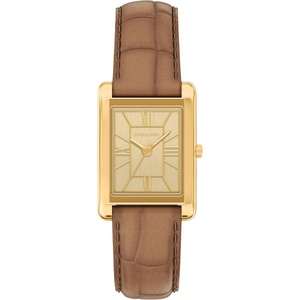 Michael Kors Women’s Essex Three-Hand Brown Leather Watch (Model: MK7584)