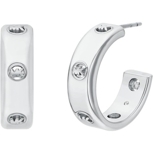 Michael Kors Women’s Logo Hoop Earrings (Model: MKJ8617040)