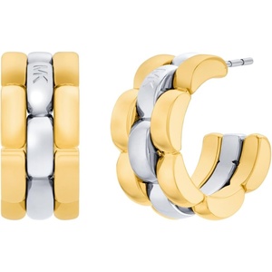 Michael Kors Women’s Two-Tone Link Hoop Earrings (Model: MKJ8593931)