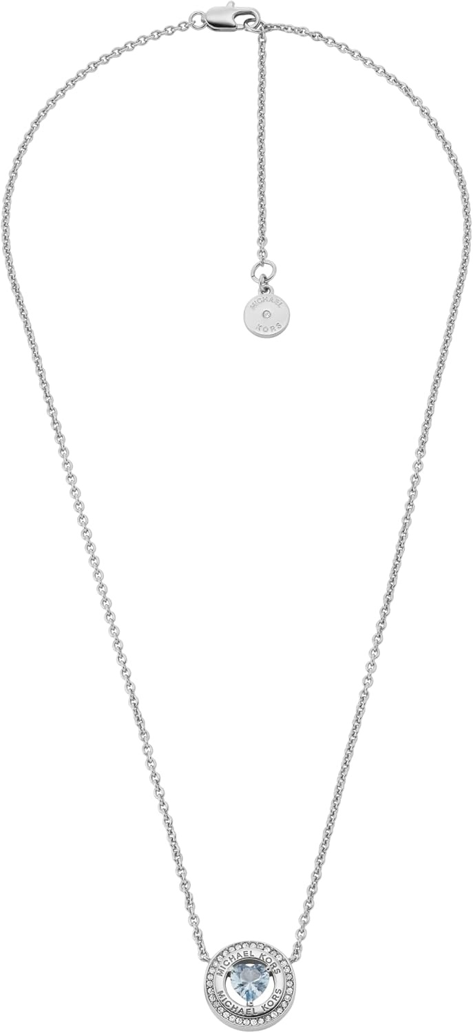 image:imageMichael Kors Jewelry Gift Set for Women Jewelry for WomenSilverBlue NecklaceStuds