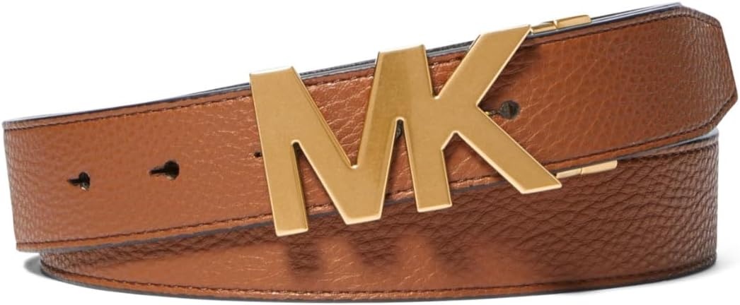 image:imageMichael Kors Mens 31mm Reversible MK Buckle BeltGoldtone HardwareMk SignatureLuggage
