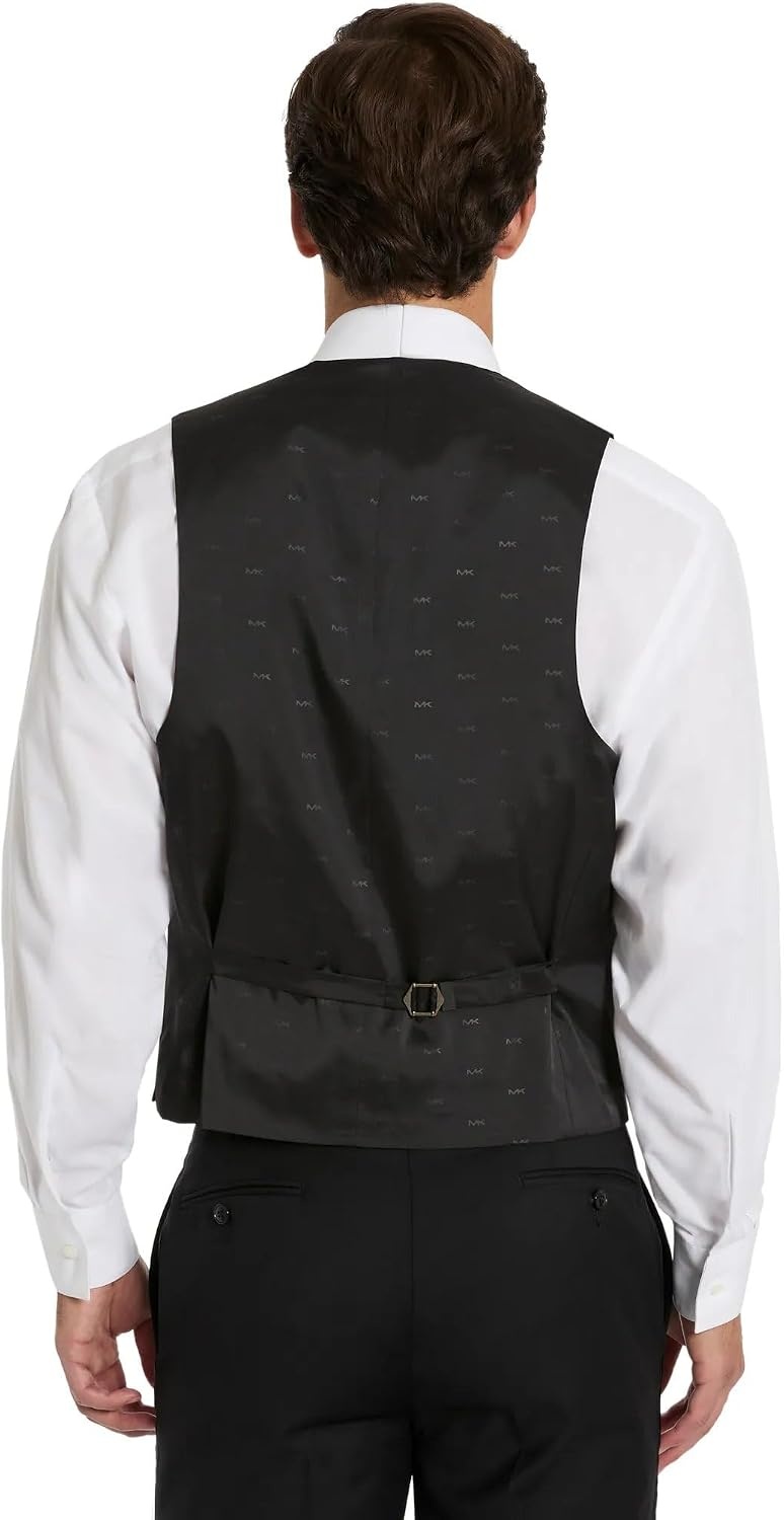image:imageMichael Kors Mens 3Piece Classic Fit Regular Big amp Tall Suit Separates Blazer Vest amp Pants Weddings Proms amp EventsBlack