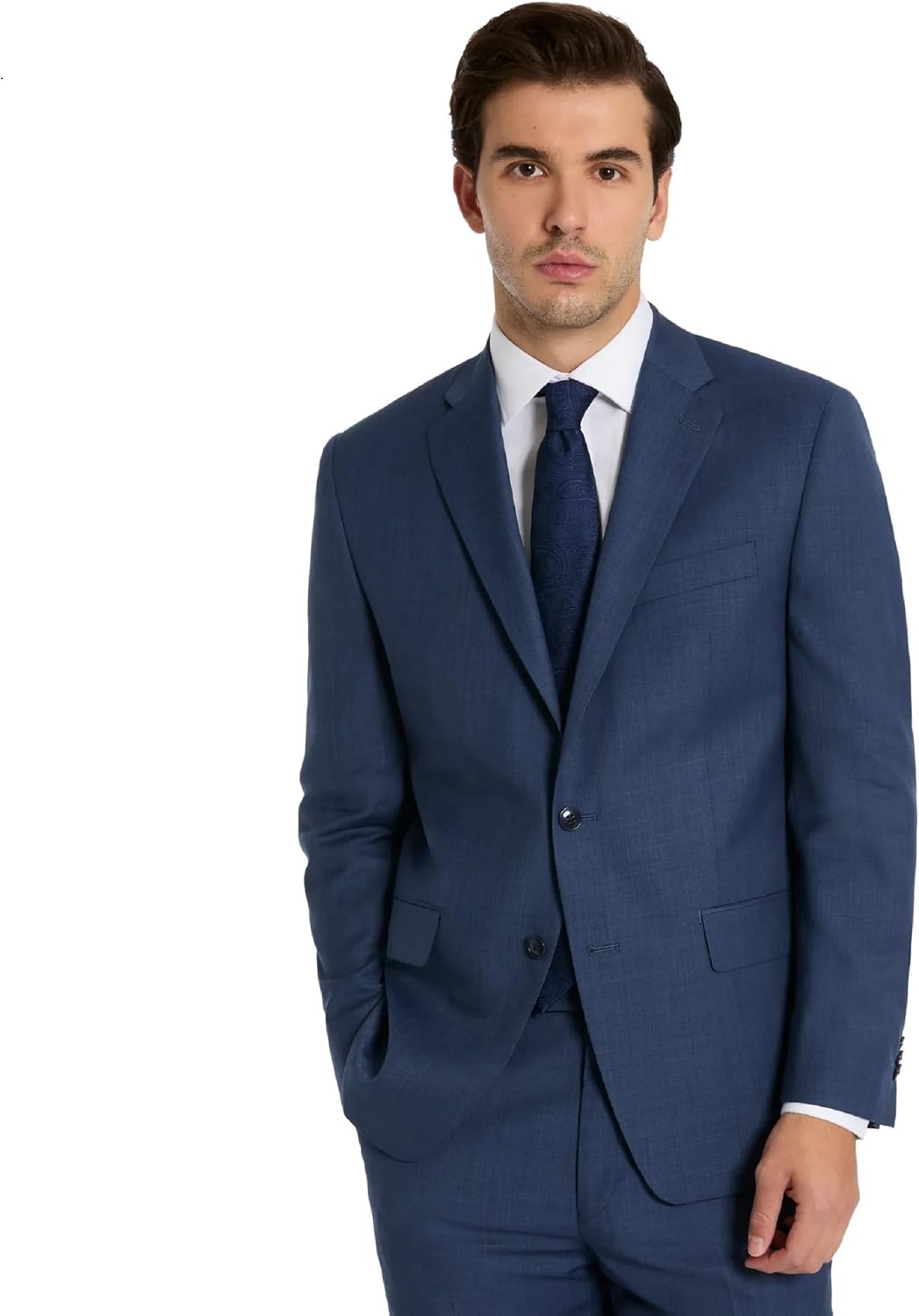 image:imageMichael Kors Mens 3Piece Classic Fit Suit Separates Jackets Weddings amp Formal Events Pants amp Vests Sold SeperatelyLight Blue