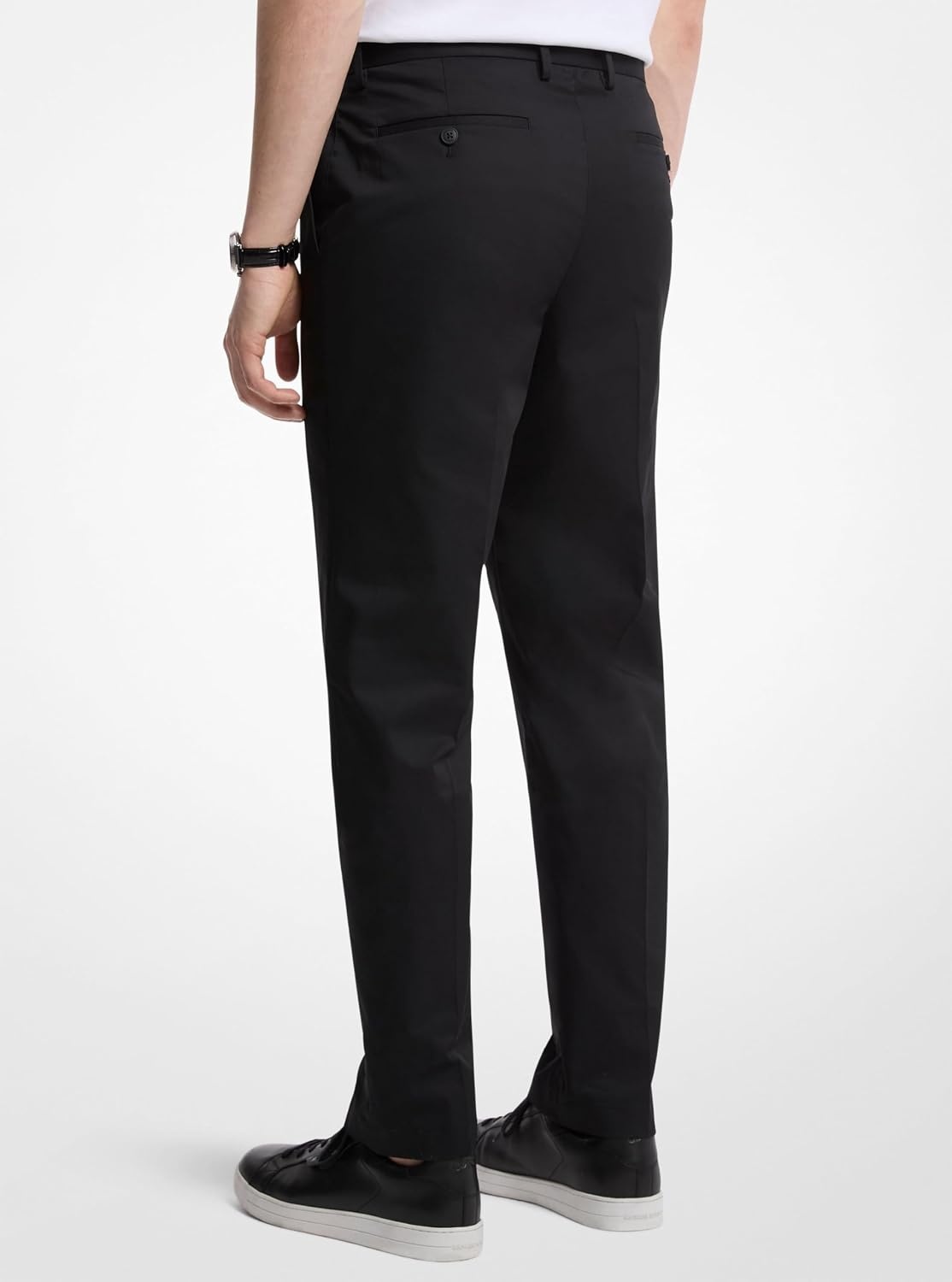 image:imageMichael Kors Mens Cotton Tech Tab Front PantBlack