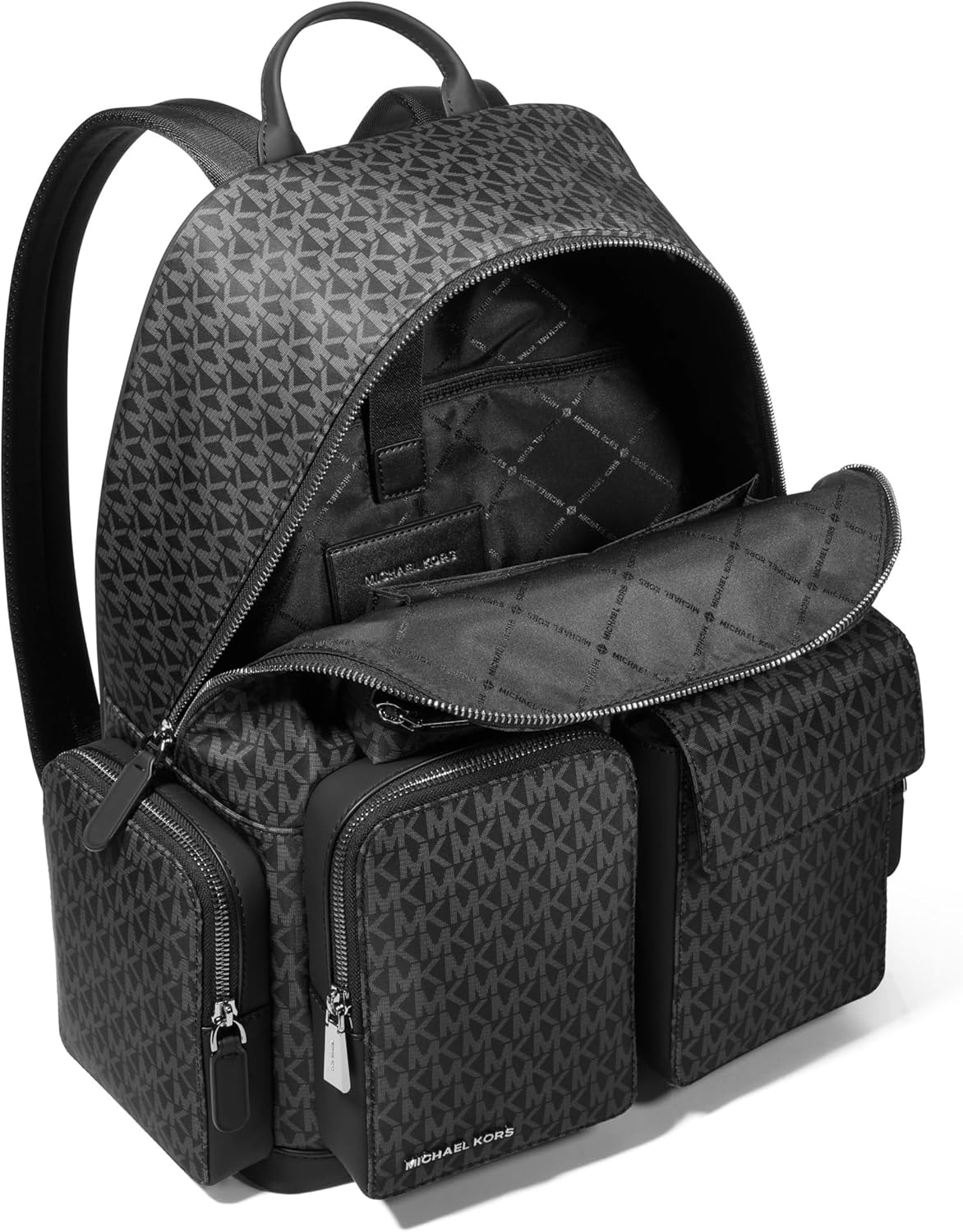 image:imageMichael Kors Mens Dakota Backpack SilverTone HardwareSignature Nylon BlackSilvertone HardwareNylonBlack