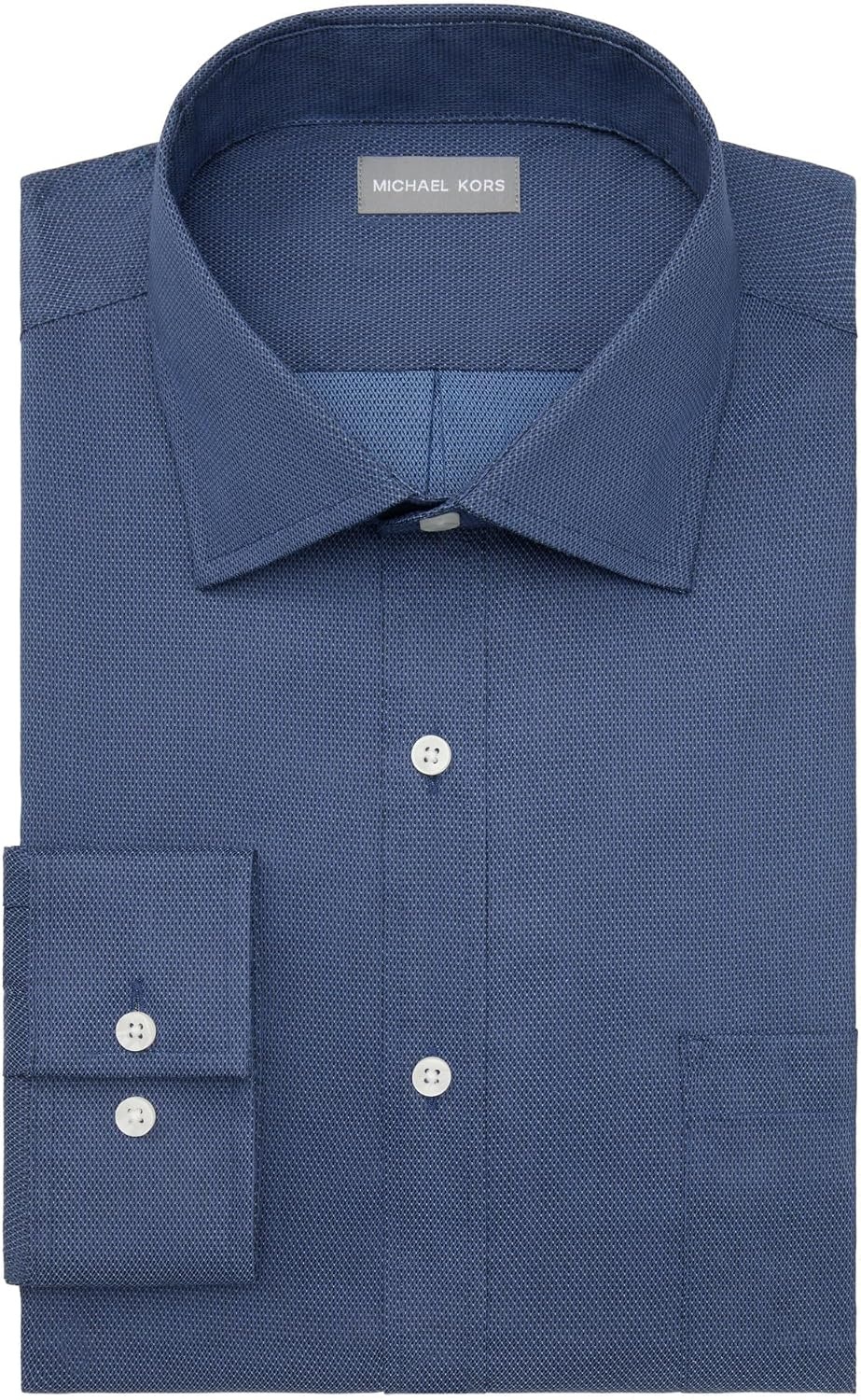 image:imageMichael Kors Mens Dress Shirt Travel Stretch Tall Fit Big and TallNavy
