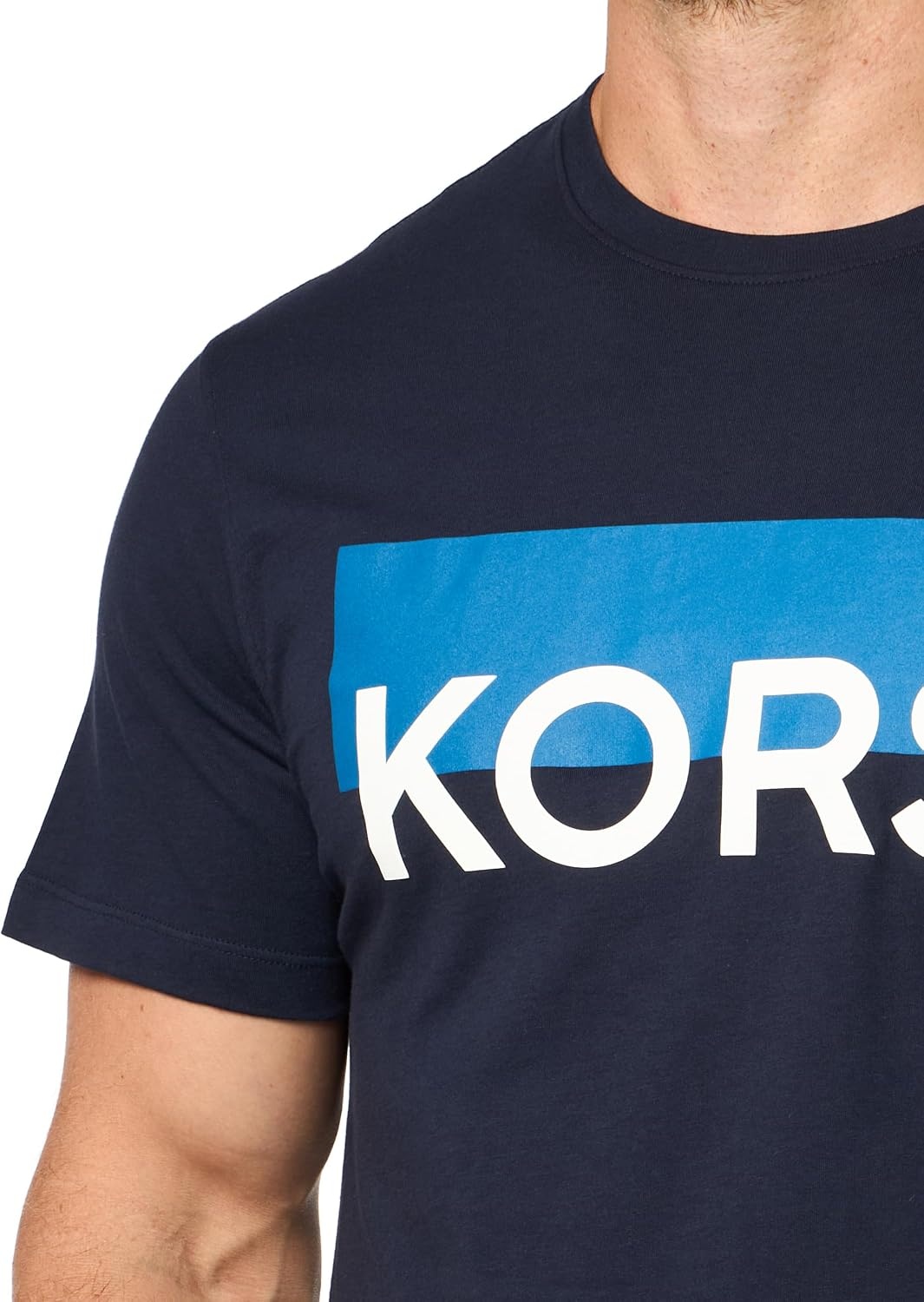 image:imageMichael Kors Mens Graphic TShirtKors Colorblock LogoMidnight