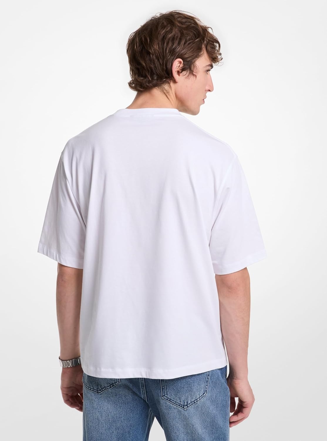 image:imageMichael Kors Mens Graphic TShirtMk Applique LogoWhite