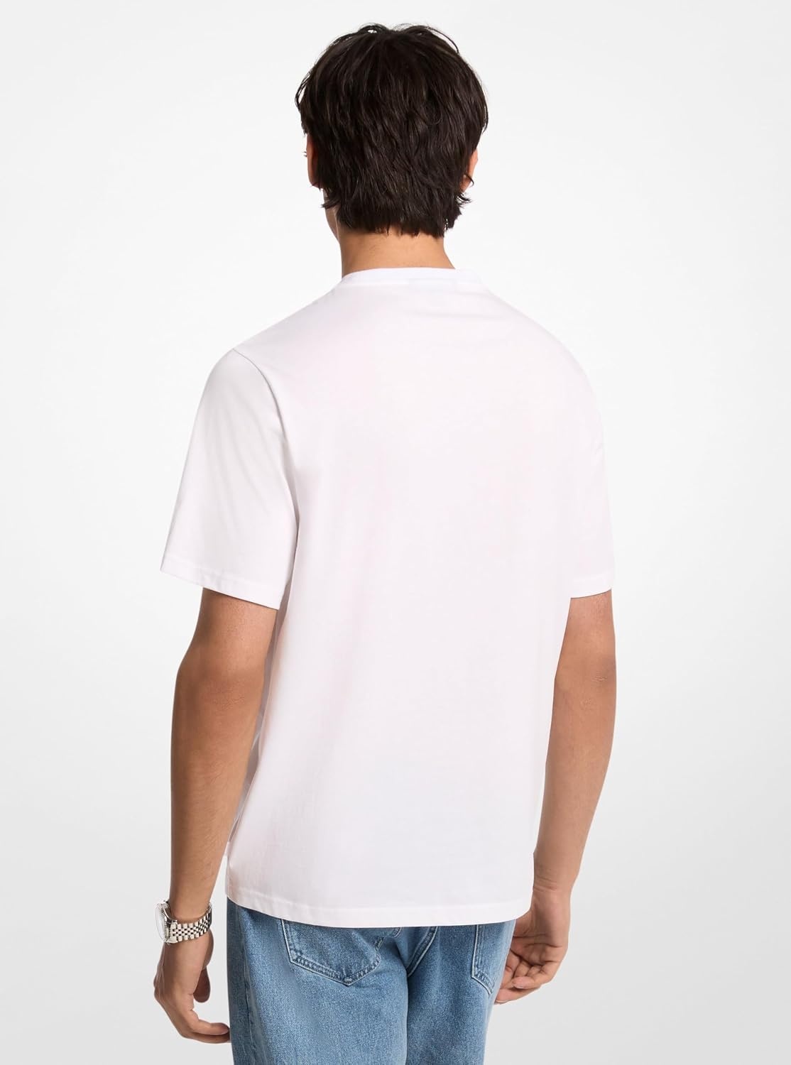 image:imageMichael Kors Mens Graphic TShirtMk Signature PocketWhite