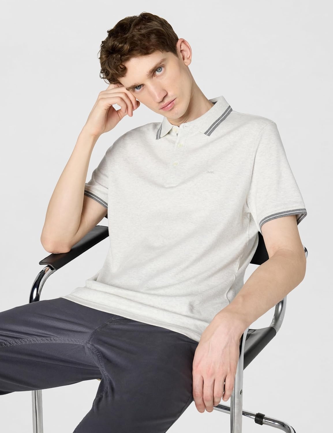 image:imageMichael Kors Mens Greenwich PoloSnow Heather