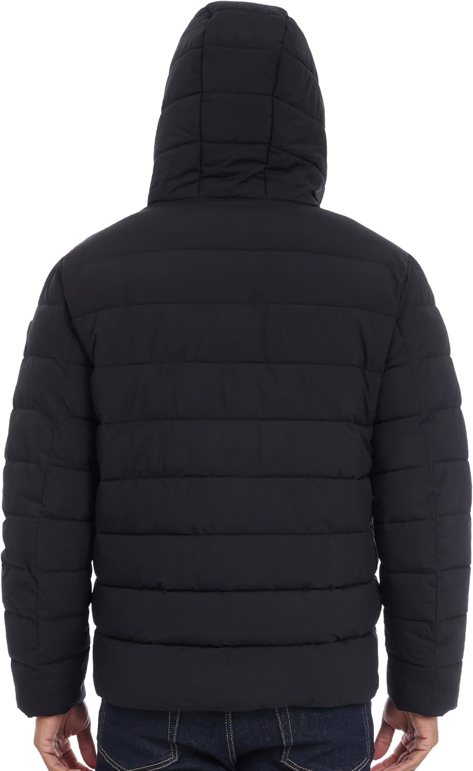 image:imageMichael Kors Mens Hooded Puffer Jacket Rain and Cold Weather CoatBlack