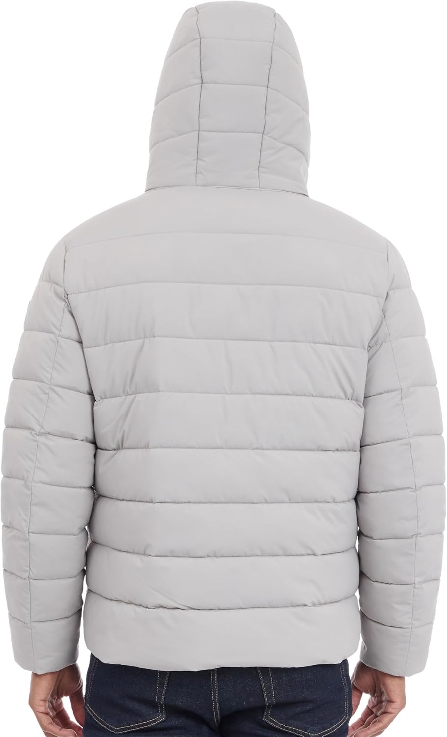 image:imageMichael Kors Mens Hooded Puffer Jacket Rain and Cold Weather CoatNickel