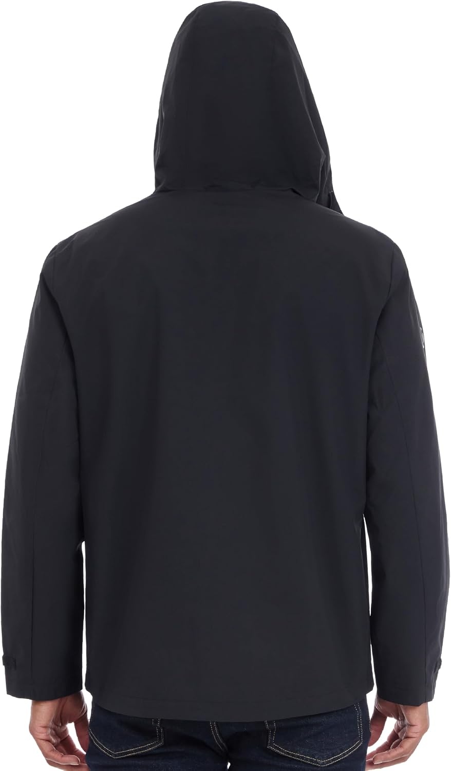 image:imageMichael Kors Mens Hooded Windbreaker Rain and Wind ResistantBlack