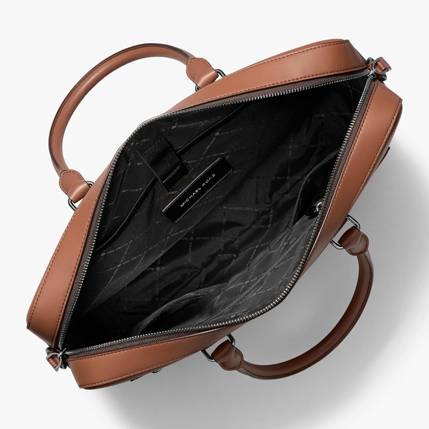 image:imageMichael Kors Mens Jet Set Business BriefcaseSilvertone HardwareEmbossed LeatherLuggage