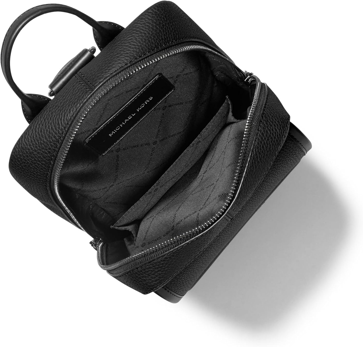image:imageMichael Kors Mens Jet Set Touring SlingpackMatte Pebble Emb Leather LuggageSilvertone HardwareLeatherBlack
