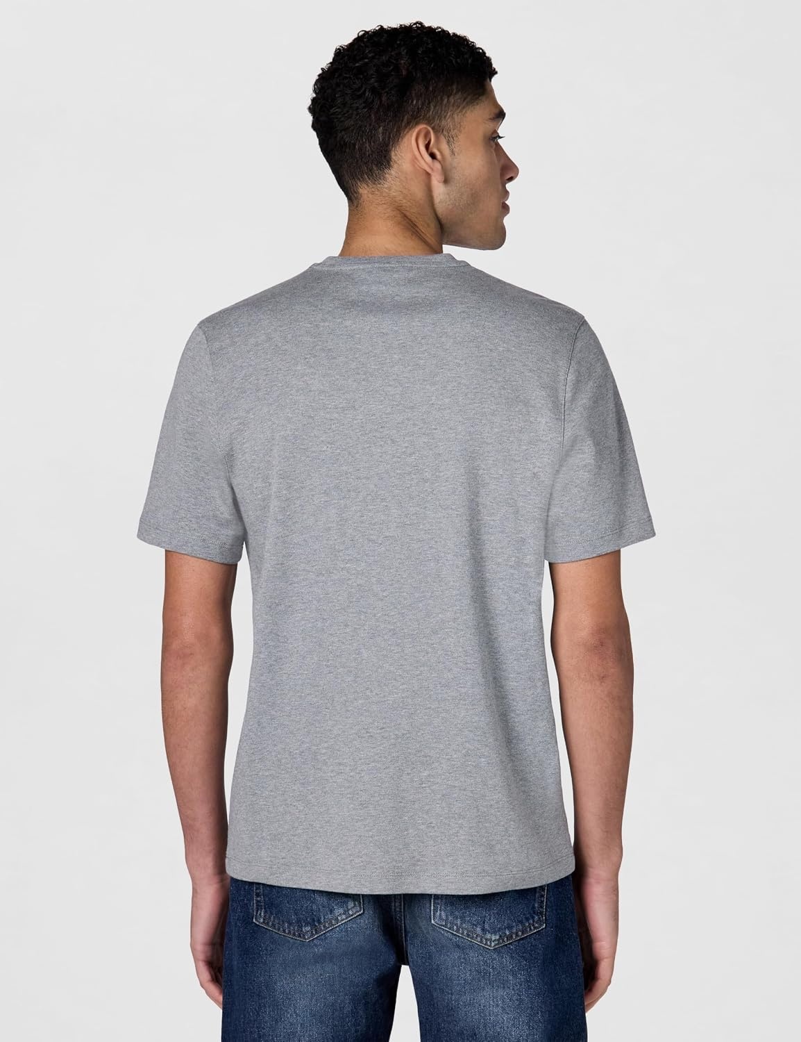 image:imageMichael Kors Mens Liquid Jersey Mk VNeck TShirtConcrete Heather