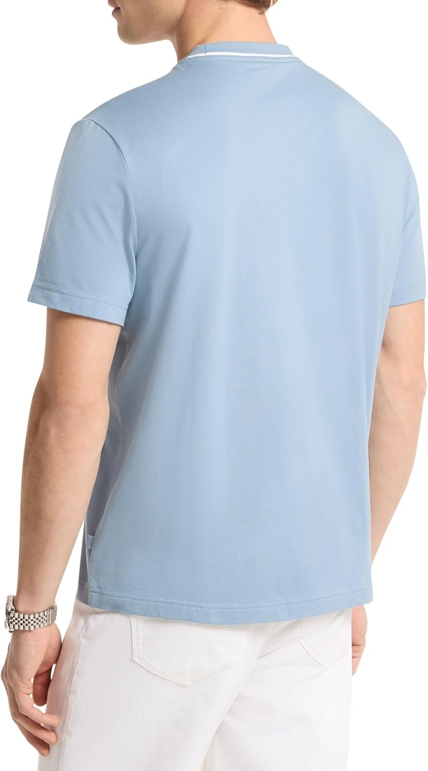 image:imageMichael Kors Mens Logo Rib TeeChambray