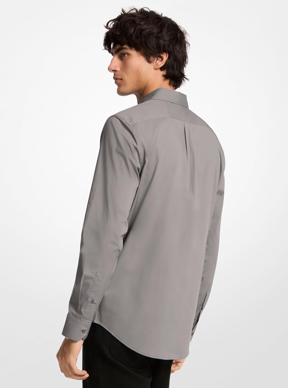 image:imageMichael Kors Mens Long Sleeve Classic Cotton ShirtGunmetal