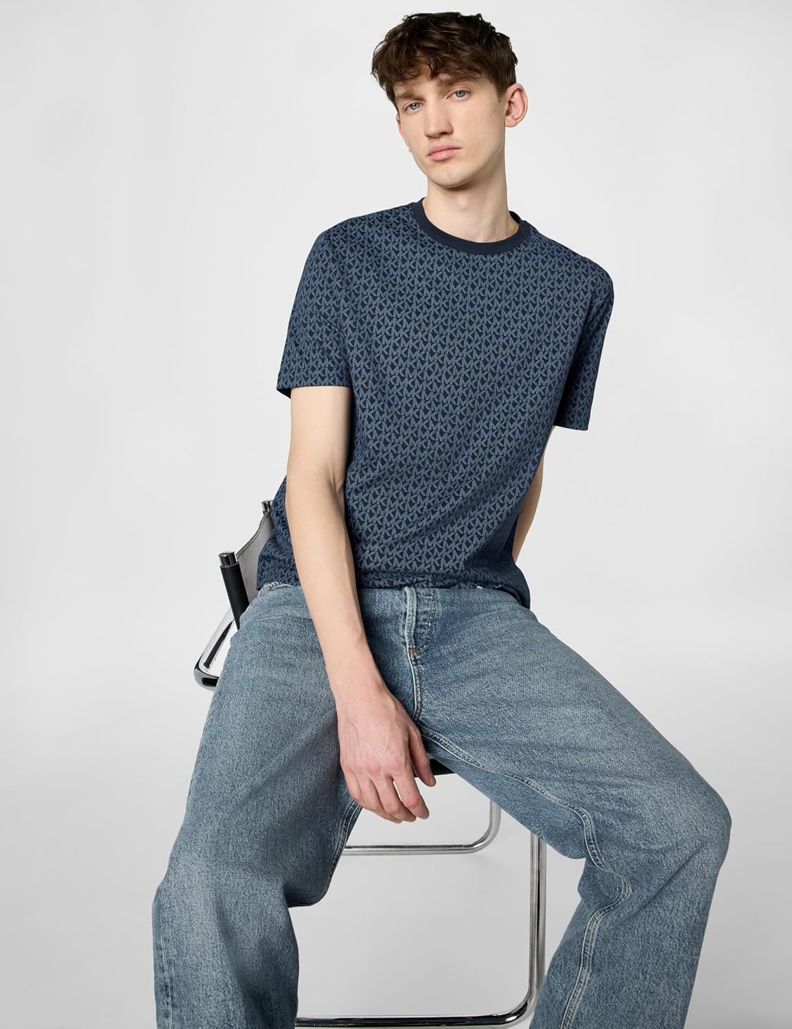 image:imageMichael Kors Mens MK Signature TShirtMidnight