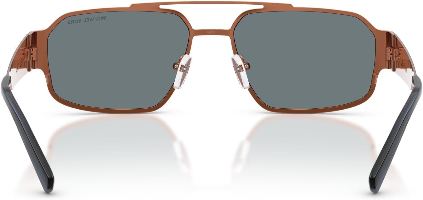 image:imageMichael Kors Mens MK1182 Cape Town Rectangular Sunglasses Navy MatteGrey Monochromatic 58 mm