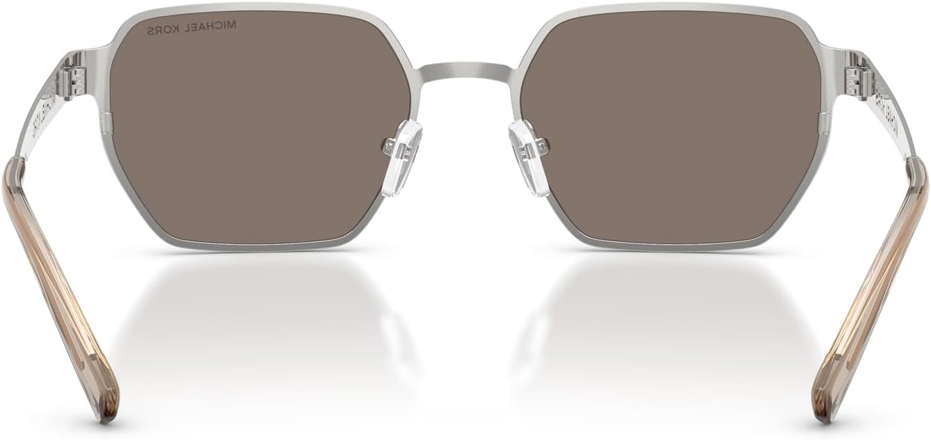 image:imageMichael Kors Mens MK1183 Madagascar Hexagonal Sunglasses Gold MatteBrown Monochromatic Silver Mirrored 55 mm
