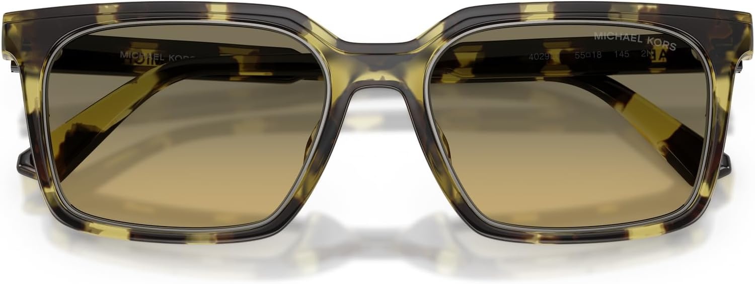 image:imageMichael Kors Mens MK2282U Honolulu Unviersal Fit Square Sunglasses Olive TortoiseOlive Gradient 55 mm