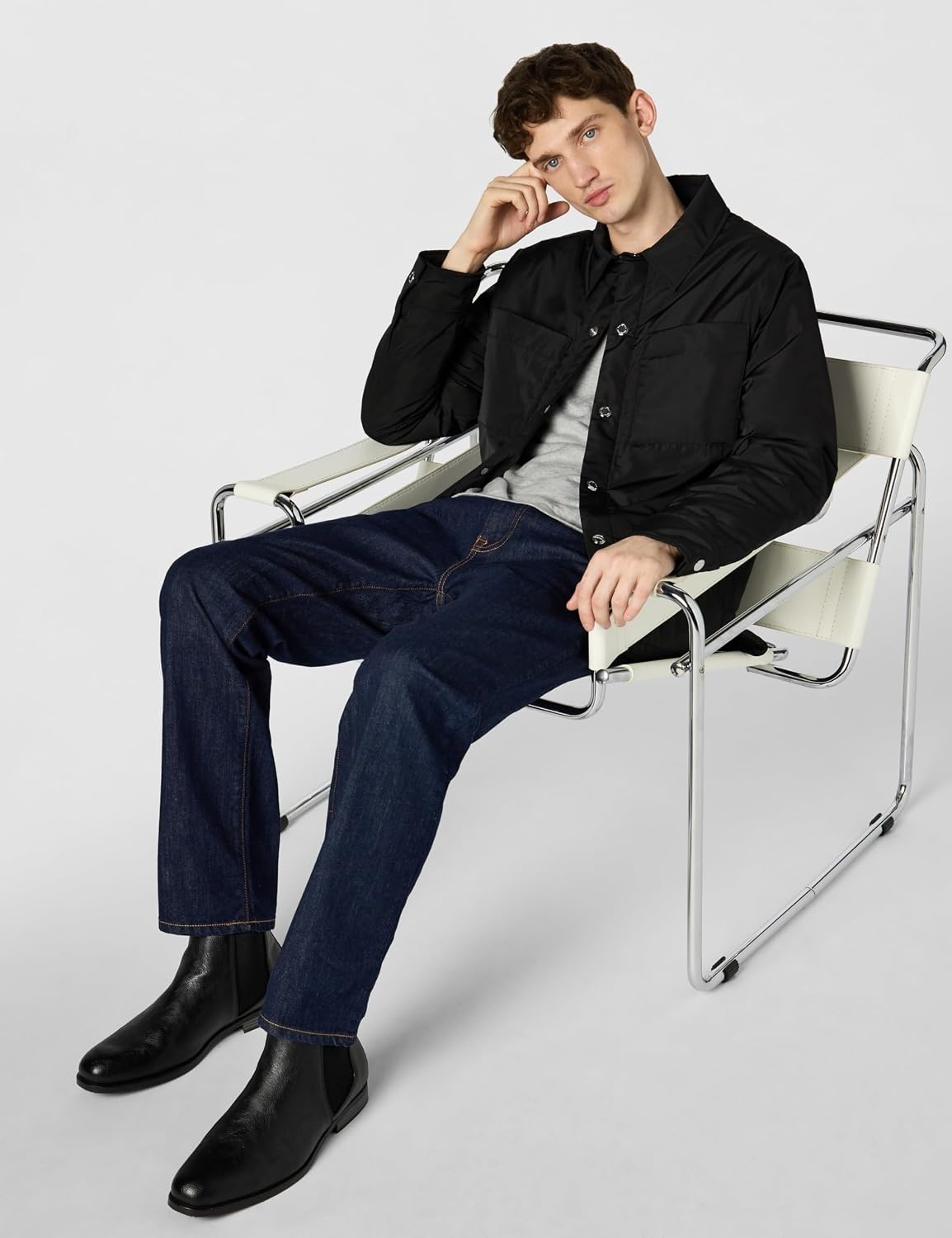 image:imageMichael Kors Mens Nylon Padded Shirt JacketBlack