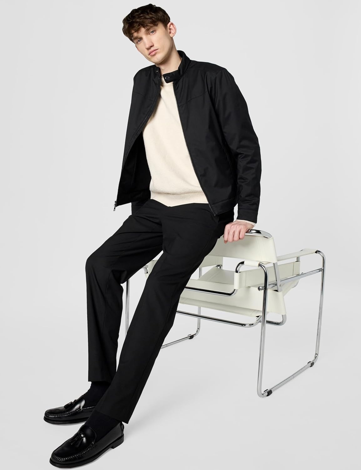 image:imageMichael Kors Mens Nylon Racer JacketBlack