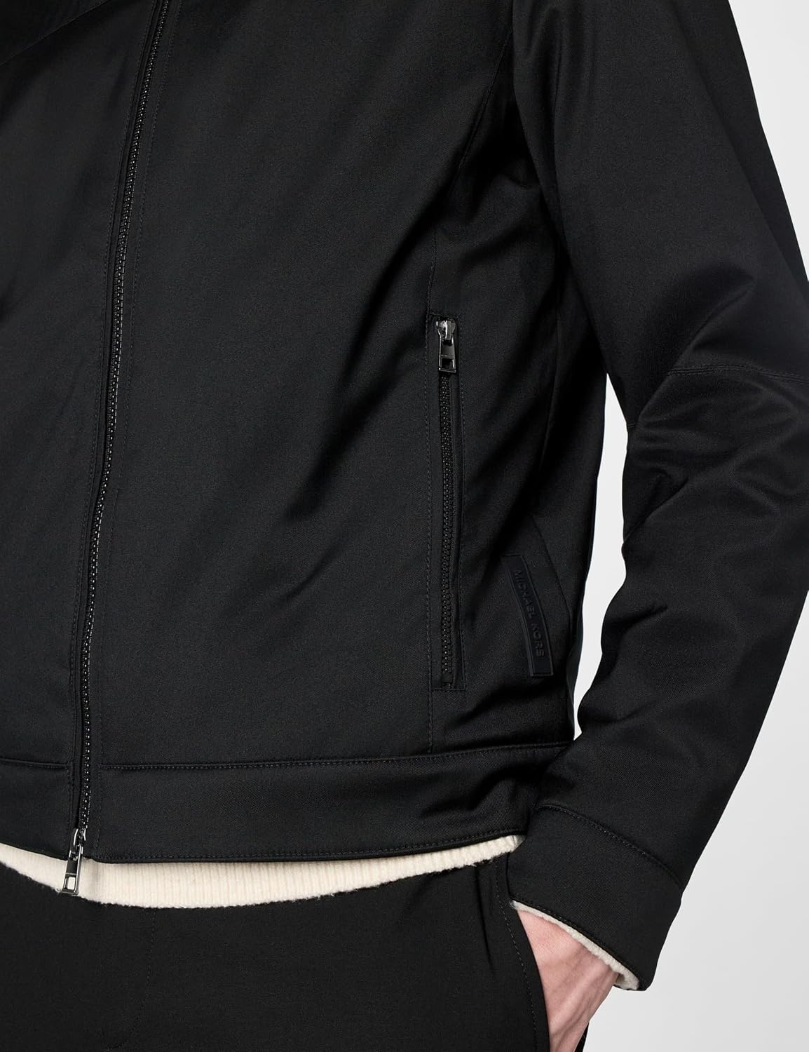 image:imageMichael Kors Mens Nylon Racer JacketBlack