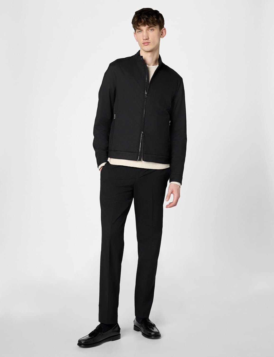 image:imageMichael Kors Mens Nylon Racer JacketBlack