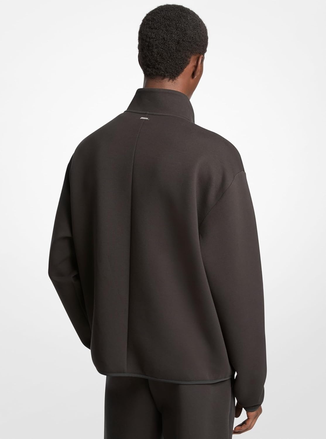 image:imageMichael Kors Mens Polished Knit Full ZipBlack