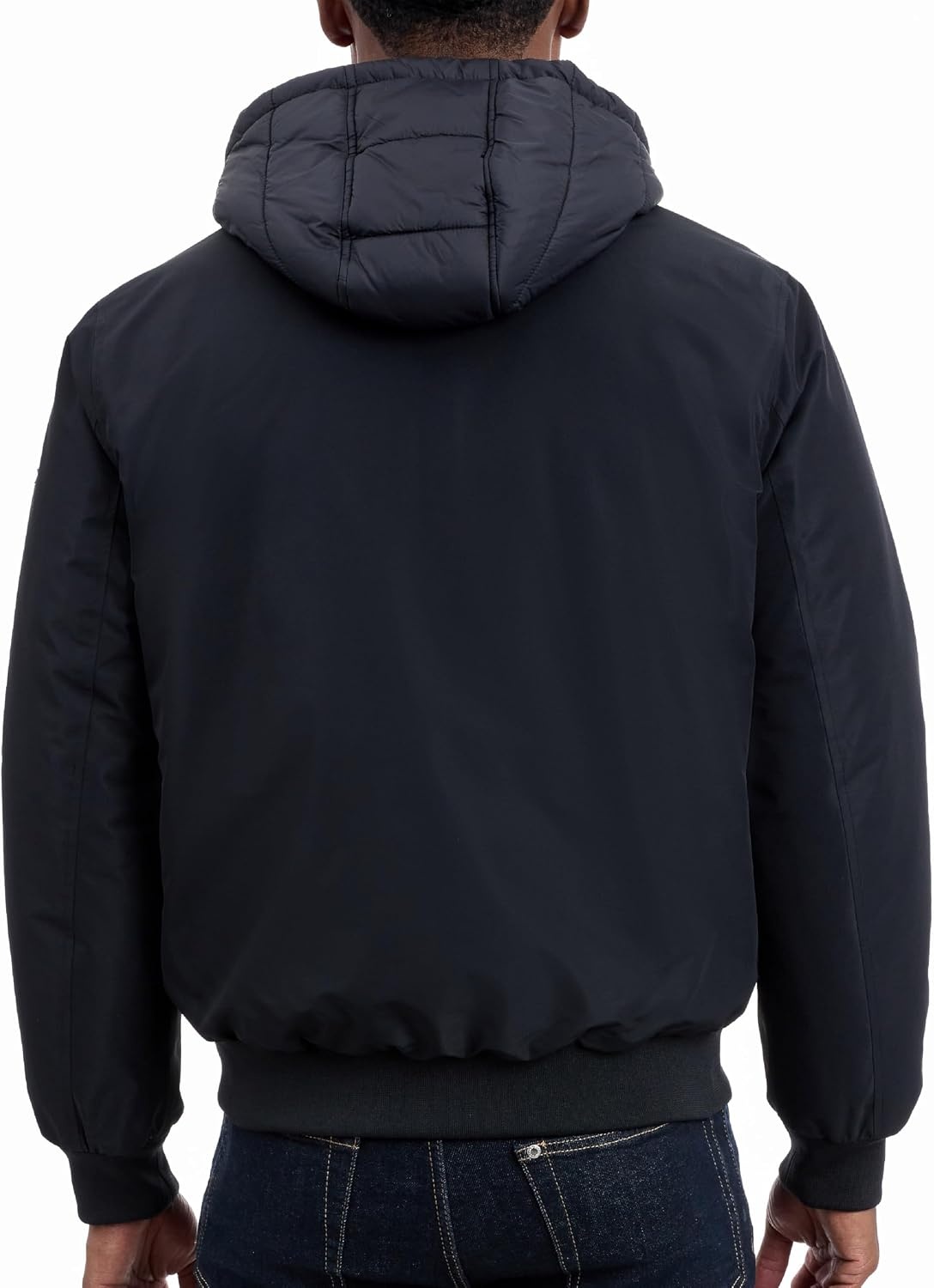 image:imageMichael Kors Mens Puffer Bomber Jacket for Men With Insulating Veststyle Bib Extra Warm Bomber for Cold WeatherBlack