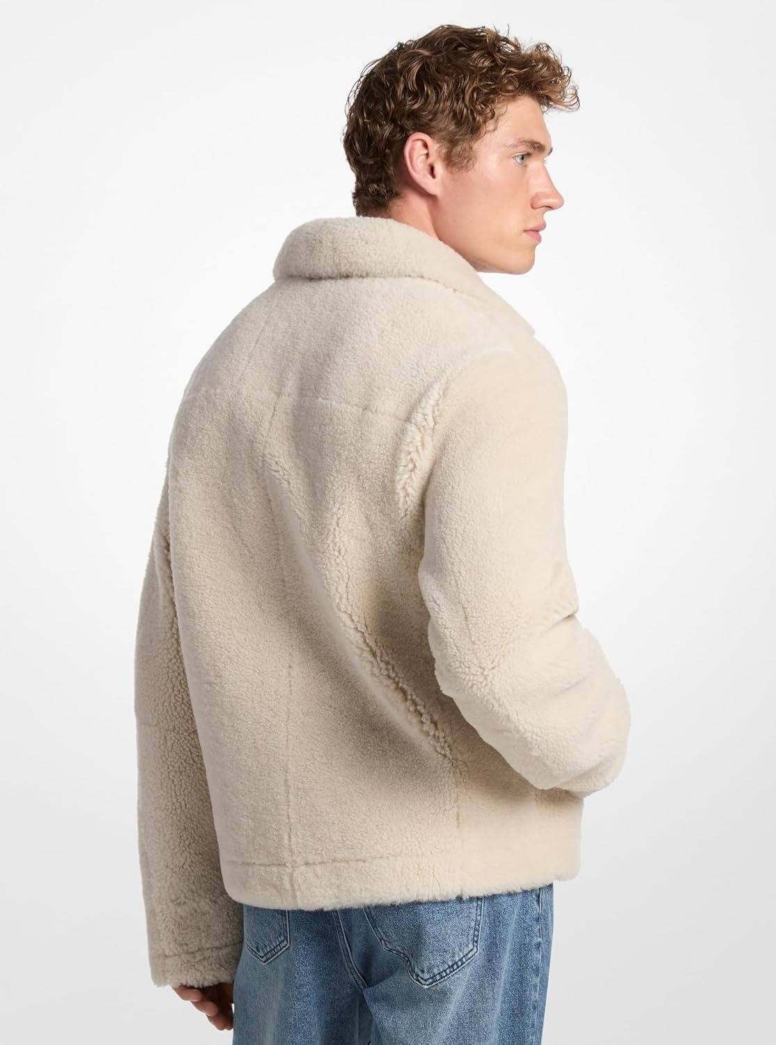 image:imageMichael Kors Mens Shearling Shirt JacketLuggage