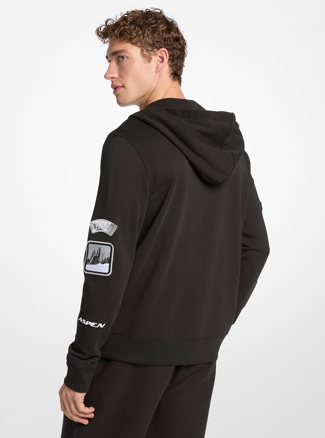 image:imageMichael Kors Mens Ski Patch Full Zip HoodieBlack