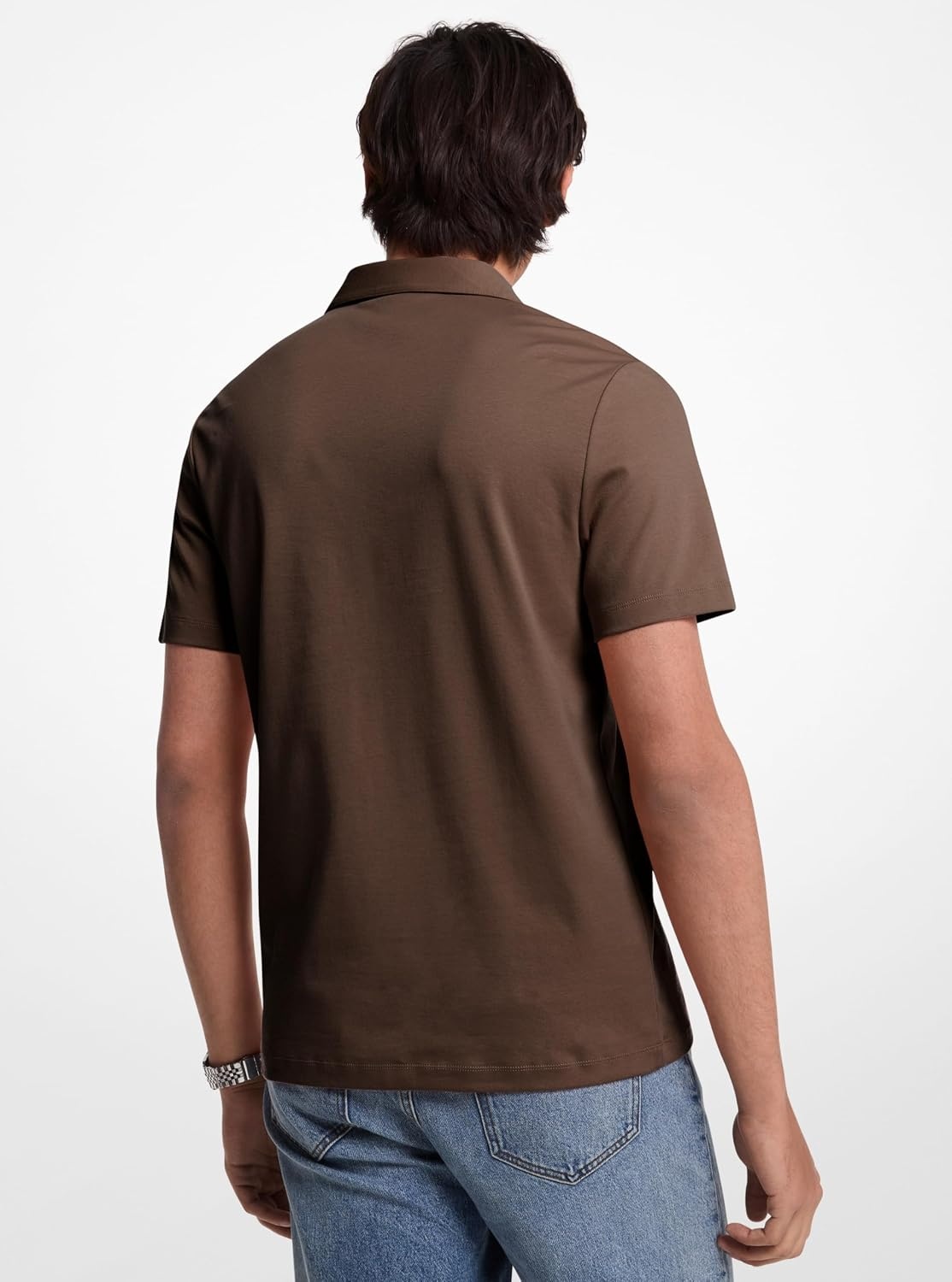 image:imageMichael Kors Mens Sleek Mk PoloChocolate