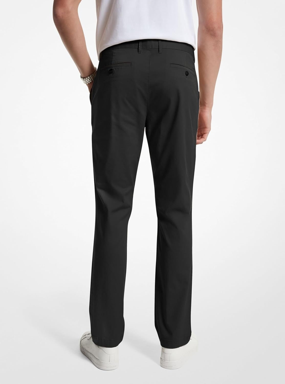 image:imageMichael Kors Mens Slim Fit Cotton Blend Chino PantBlack
