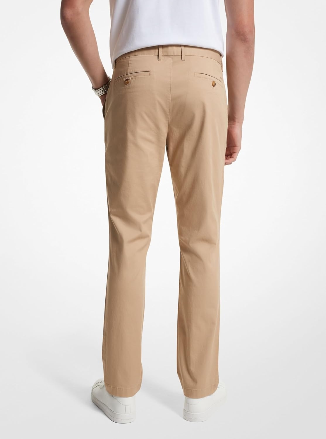 image:imageMichael Kors Mens Slim Fit Cotton Blend Chino PantKhaki