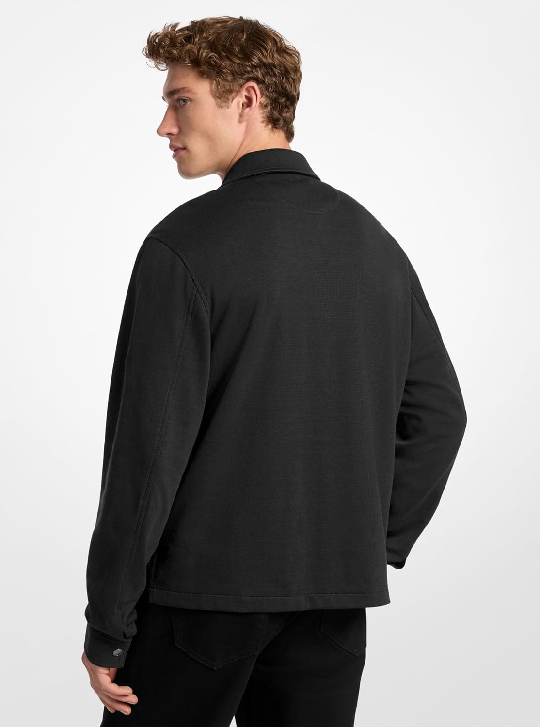 image:imageMichael Kors Mens Tufted Logo Coaches JacketBlack