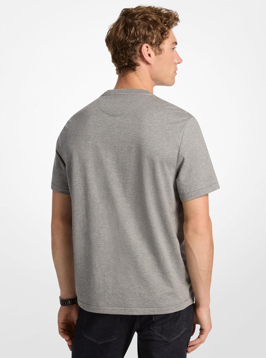 image:imageMichael Kors Mens Tufted Logo TShirtAsh Melange