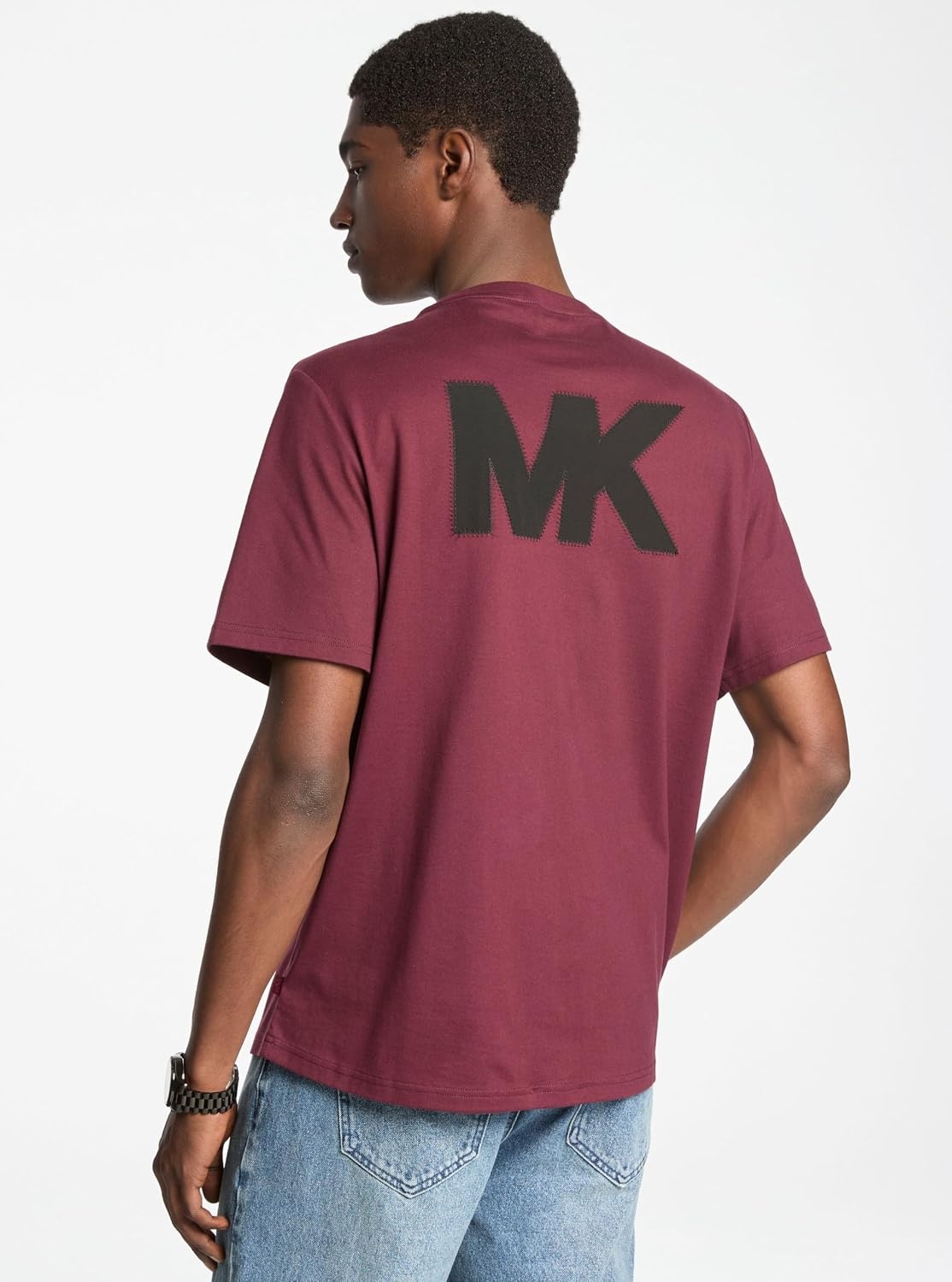 image:imageMichael Kors Mens Tufted Logo TShirtOxblood