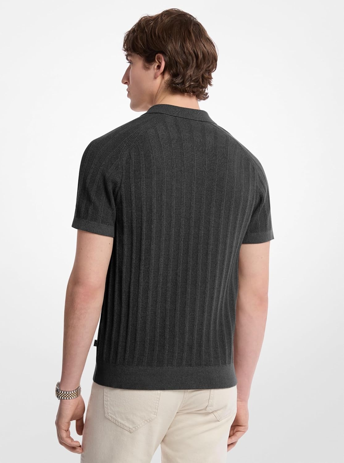image:imageMichael Kors Mens Zip Placket PoloBlack