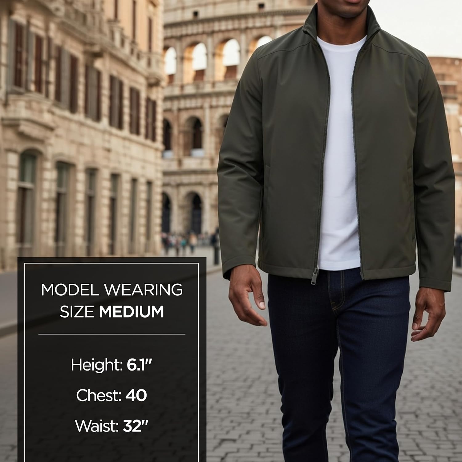 image:imageMichael Kors Reinforced Polyester Jacket Wind and Water ResistantDark Olive Green
