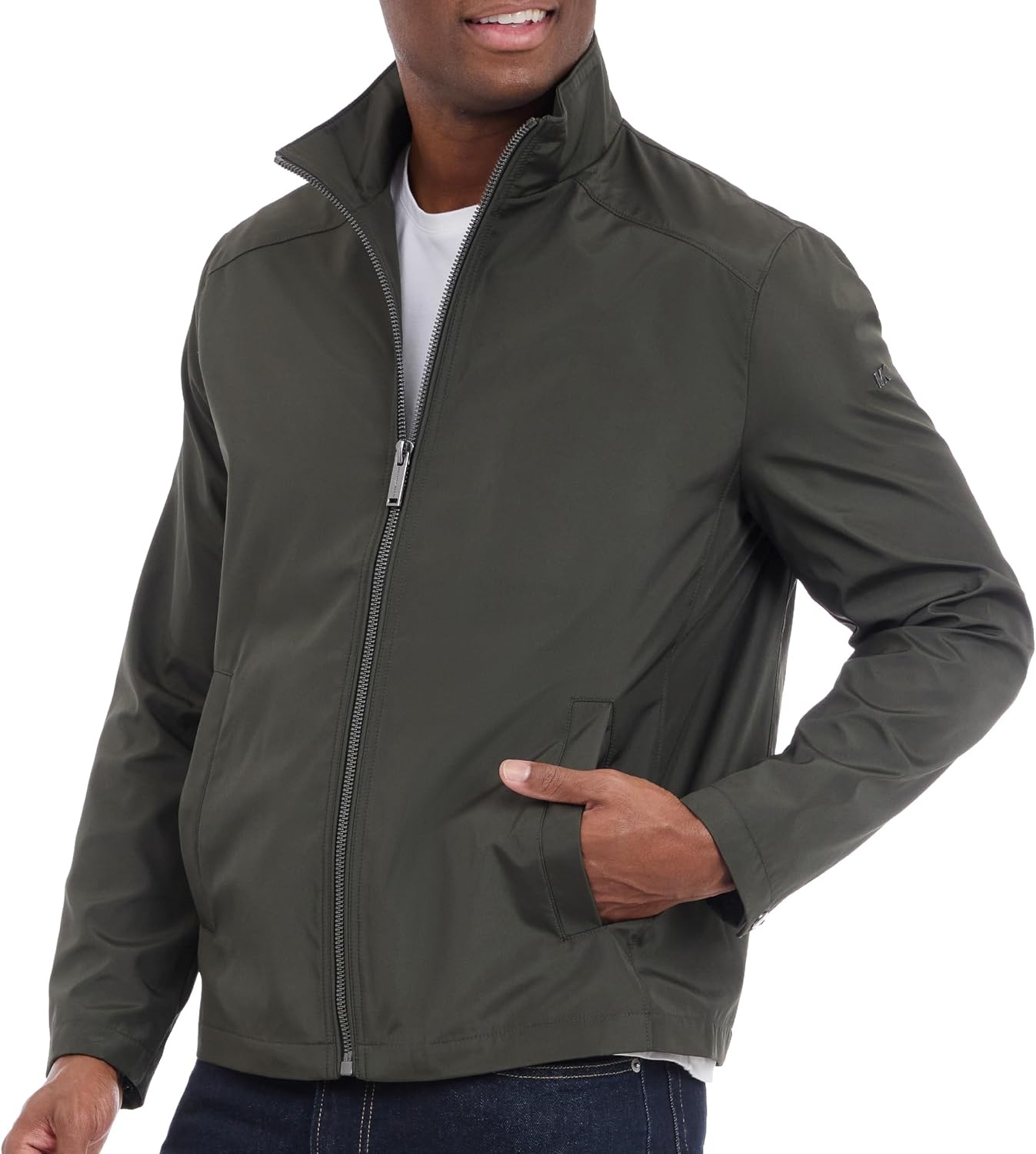 image:imageMichael Kors Reinforced Polyester Jacket Wind and Water ResistantDark Olive Green