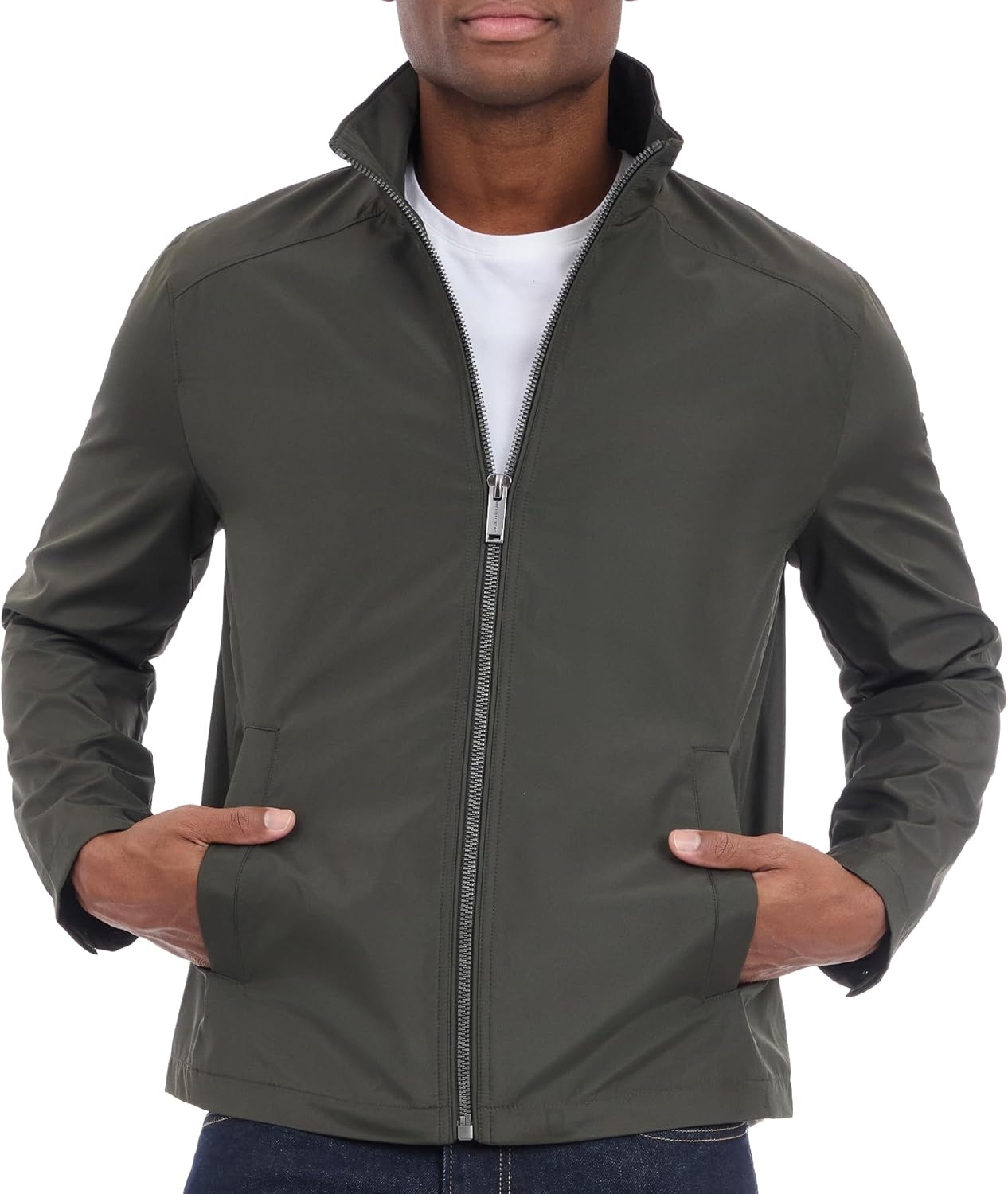 image:imageMichael Kors Reinforced Polyester Jacket Wind and Water ResistantDark Olive Green